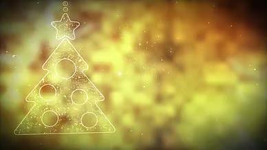 发光粒子圣诞祝福模板视频的预览图